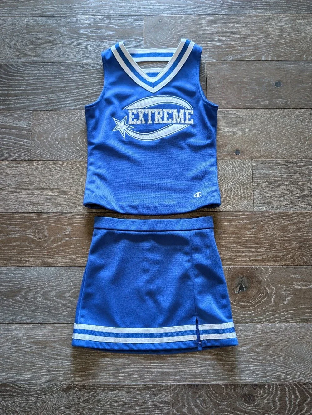 Champion Kids' Blue Extreme Cheerleading Outfit Uniform Costume